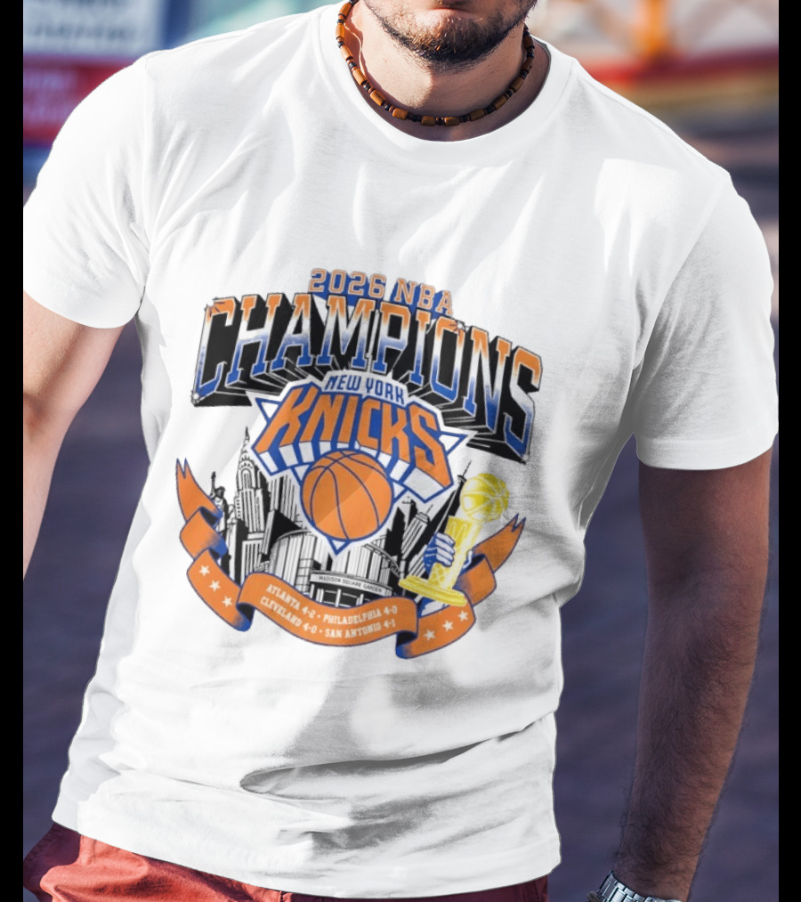2026 NBA Champions New York Knicks Madison Square Garden T-Shirt
