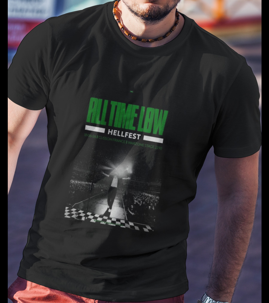 All Time Low Hellfest Clisson France June 18 2026 Warzone Stage 22:10 T-Shirt