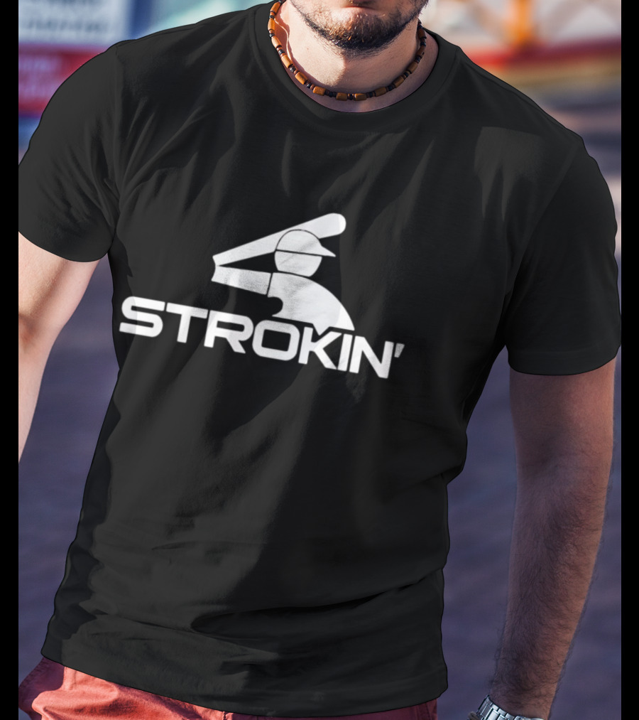 Baseball Strokin' Batting Iconic Sports T-Shirt