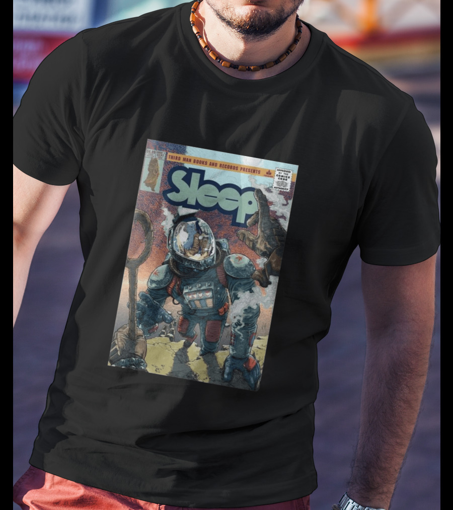 Third Man Records Sleep Comic Astronaut And Snake Cover Rich Tommaso T-Shirt