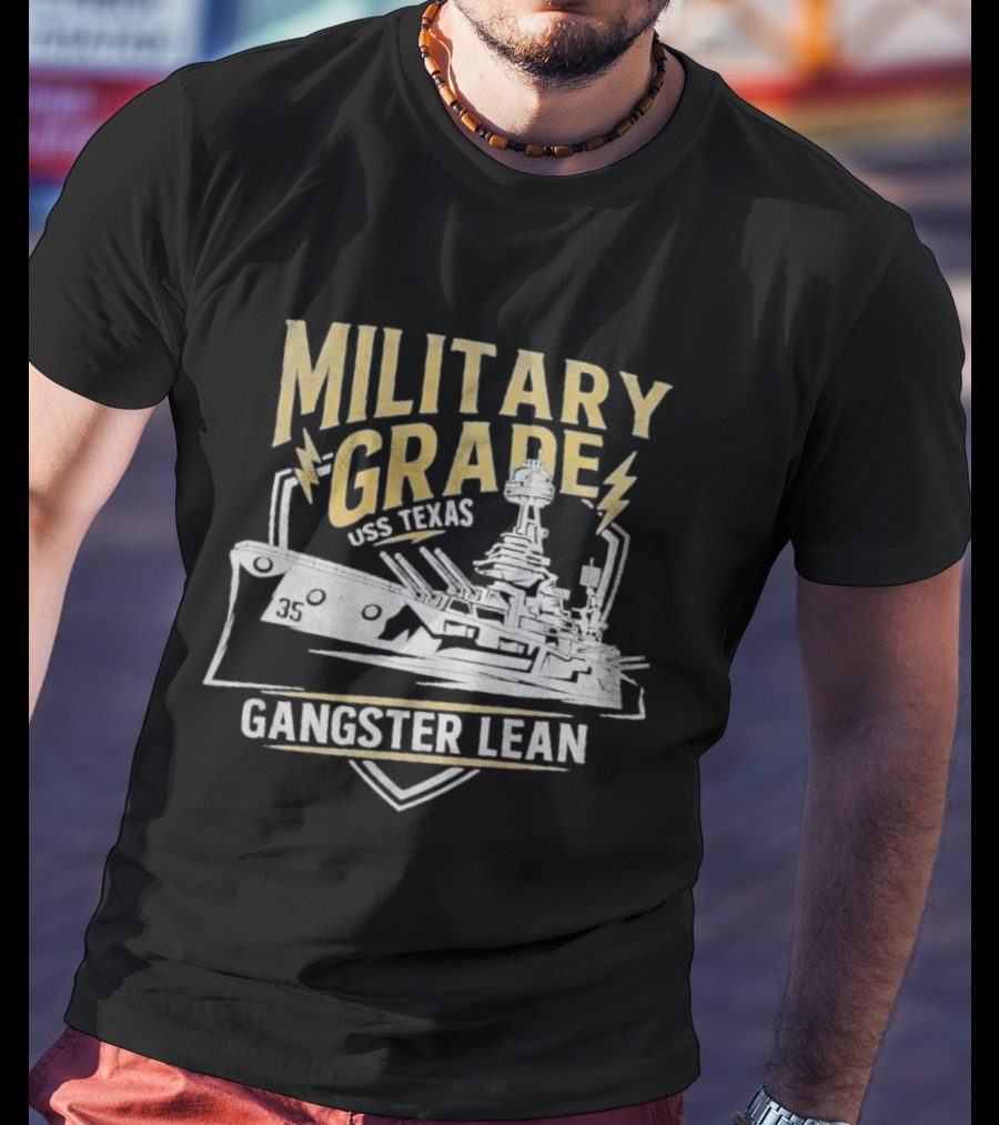 Military Grade USS Texas Gangster Lean T-Shirt