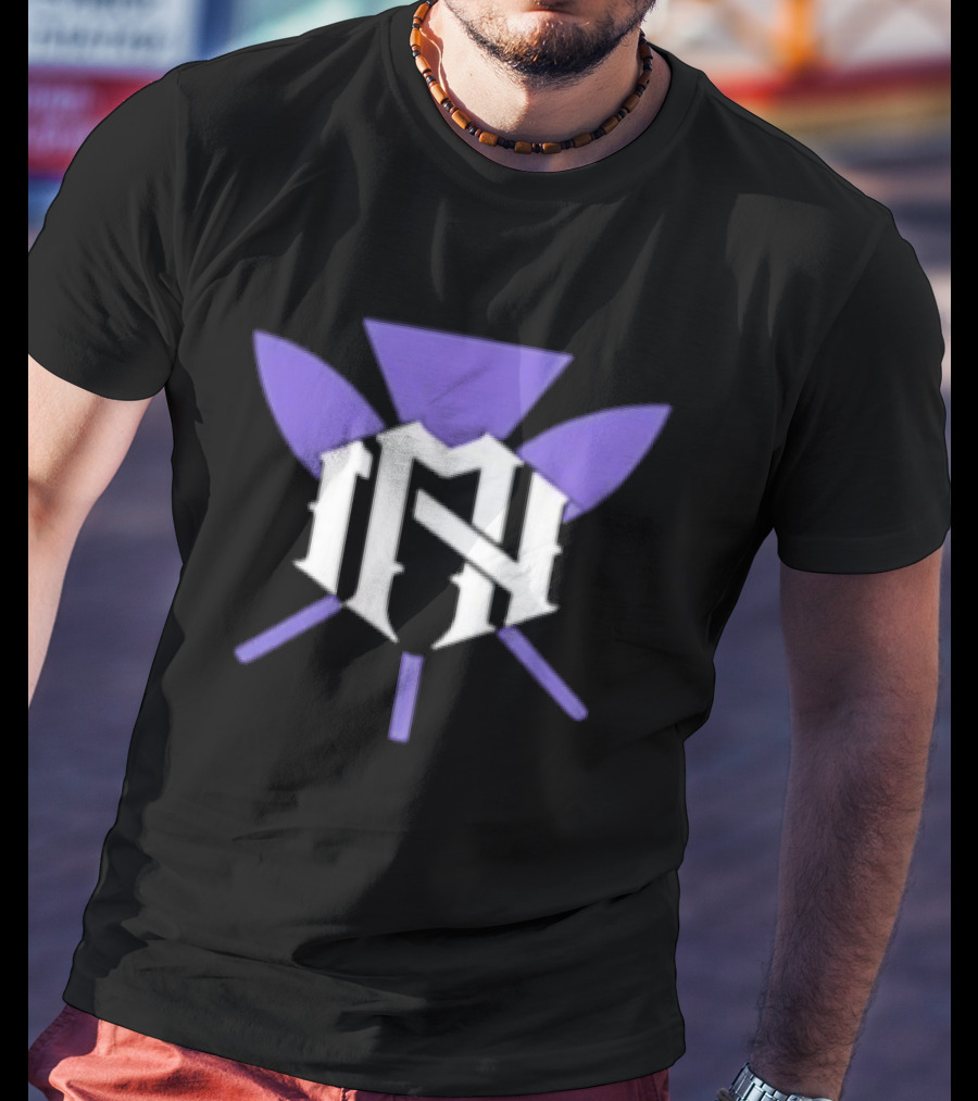 The Nightmarcher NH Purple And White Symbol With Spears T-Shirt