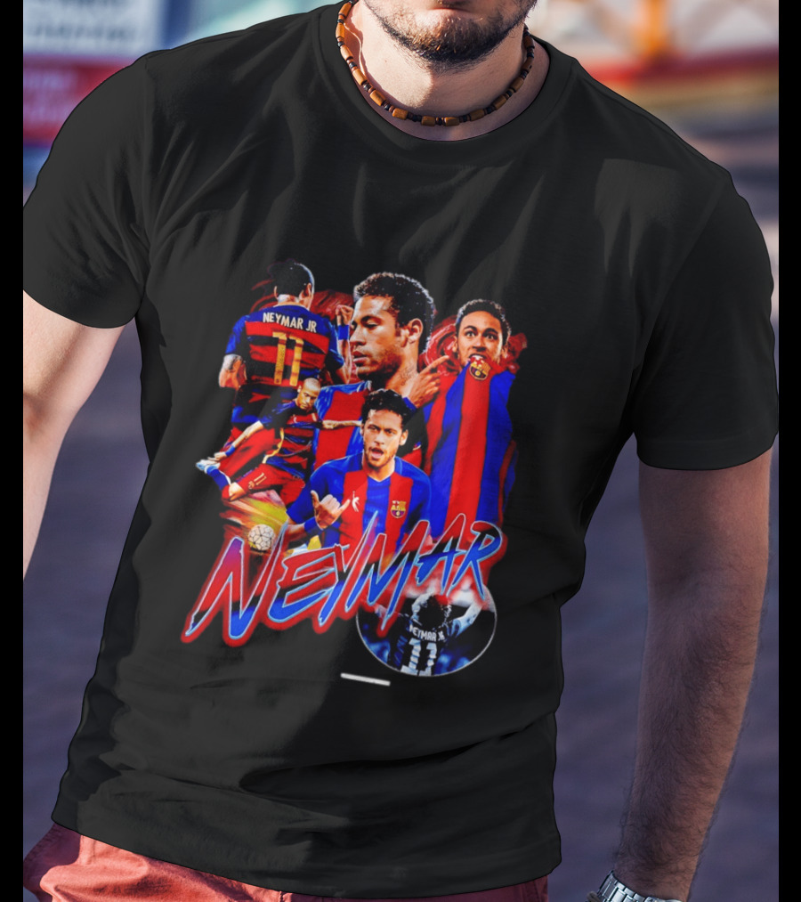 Neymar Jr Barcelona Iconic Football Legend T-Shirt