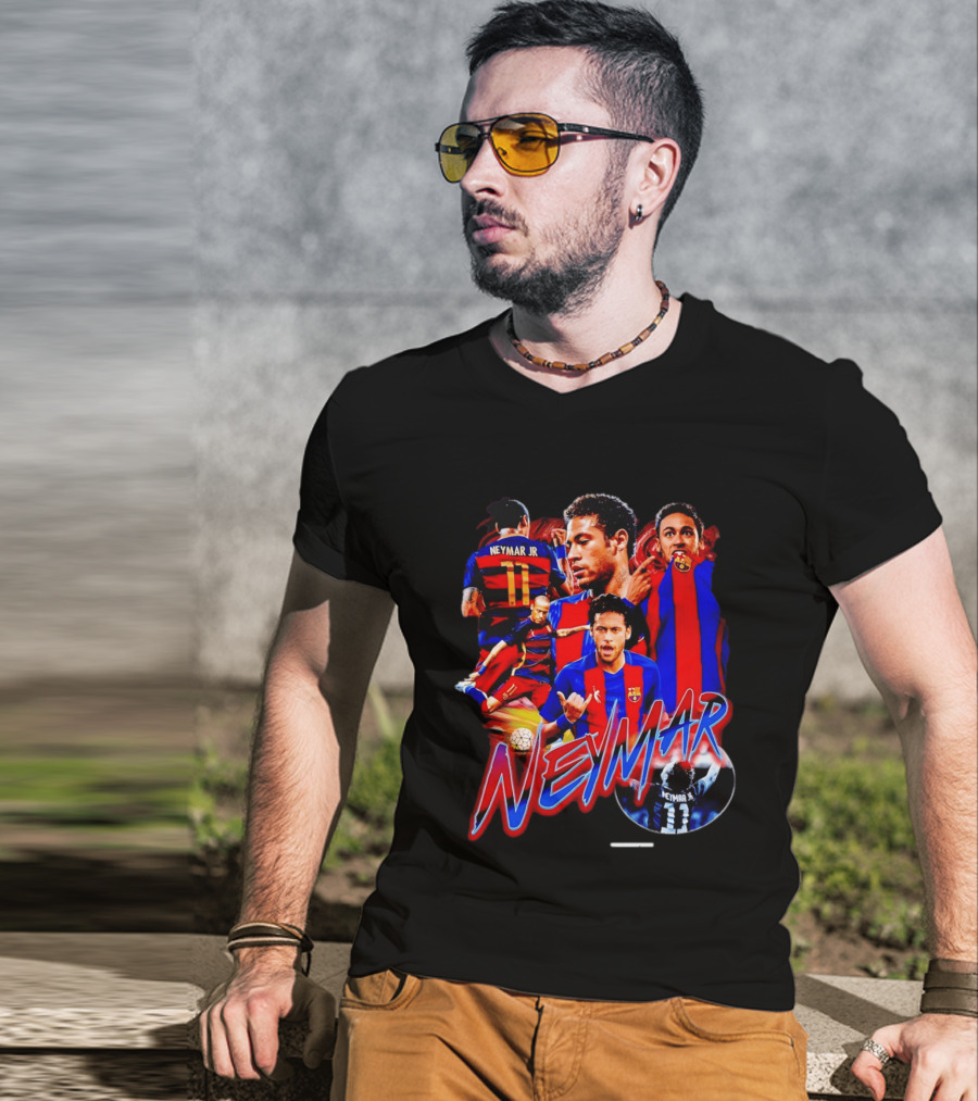 Neymar Jr Barcelona Iconic Football Legend T-Shirt