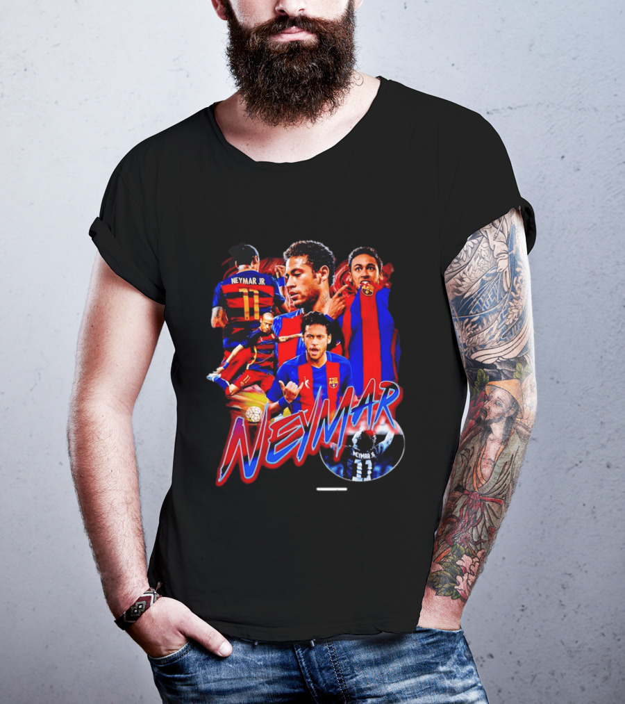 Neymar Jr Barcelona Iconic Football Legend T-Shirt
