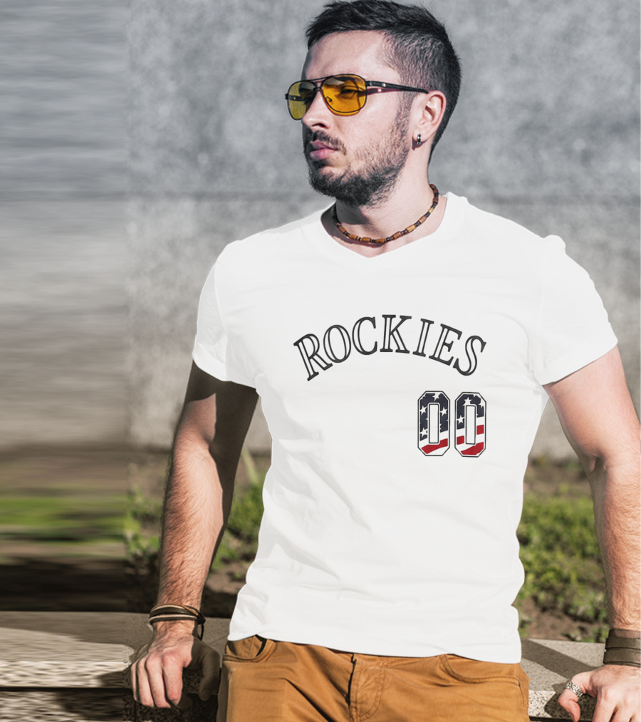 Rockies 2026 USA 250 Star And Stripe 00 T-Shirt