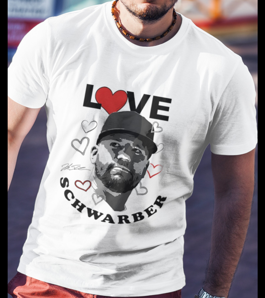 Love Kyle Schwarber Philadelphia Baseball Heart T-Shirt
