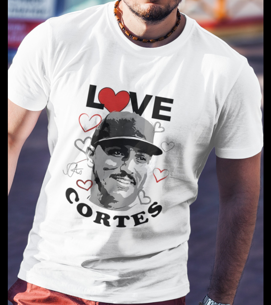 Love Nestor Cortes Yankees Baseball Heart T-Shirt