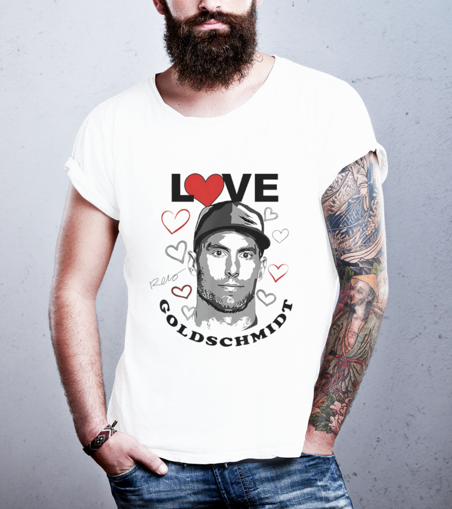 Love Paul Goldschmidt Heart Baseball T-Shirt