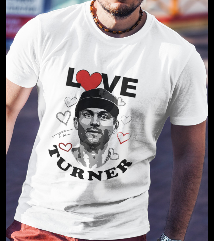 LOVE Trea Turner Philadelphia Phillies Baseball Heart T-Shirt