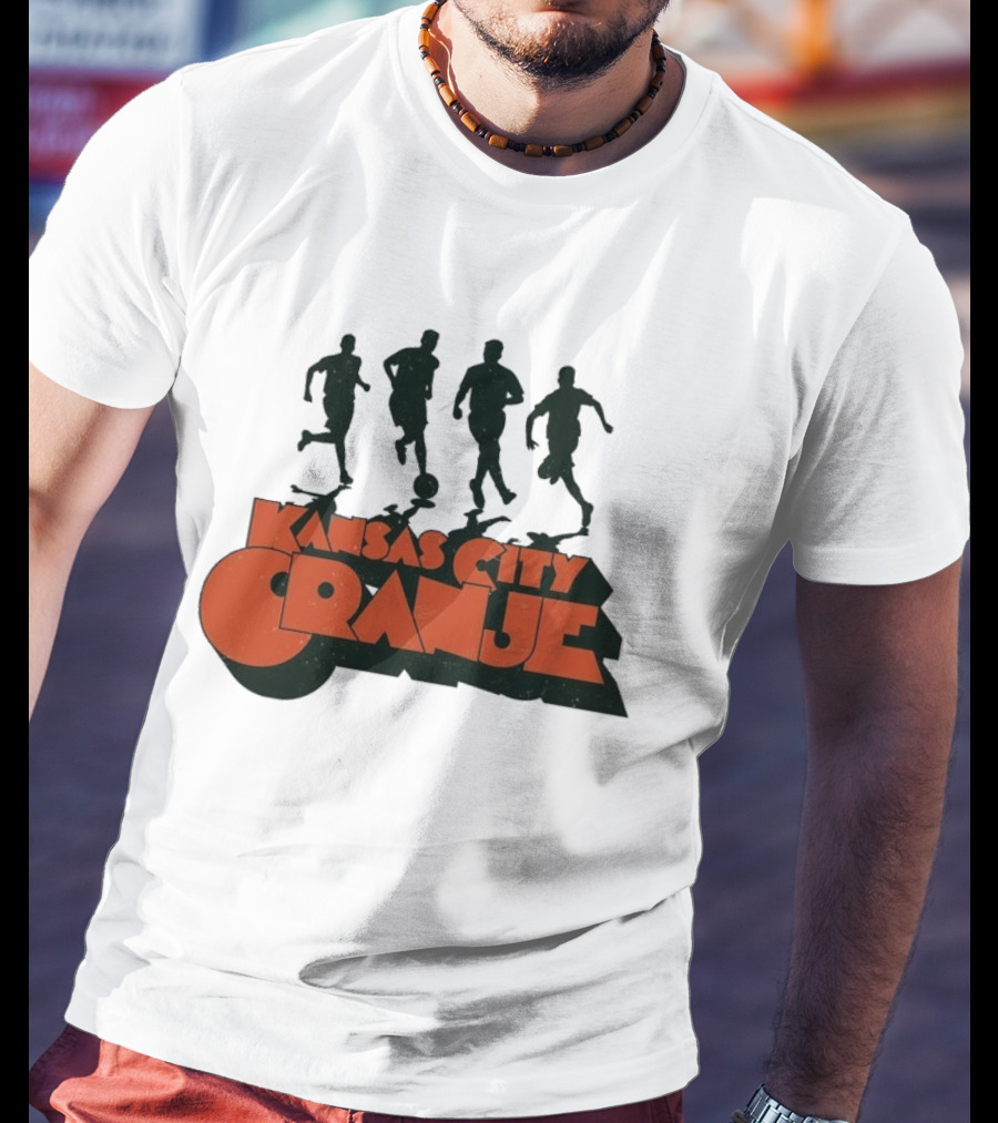 Kansas City Orange Soccer Silhouettes Made Mobb T-Shirt