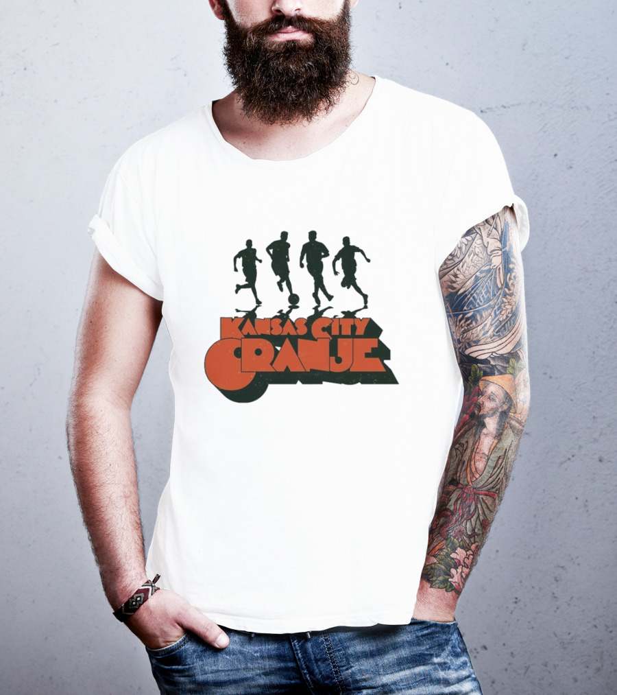 Kansas City Orange Soccer Silhouettes Made Mobb T-Shirt