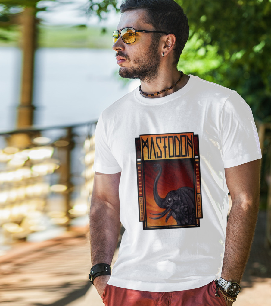 Mastodon Hellfest Clisson France June 19 2026 Dragon T-Shirt