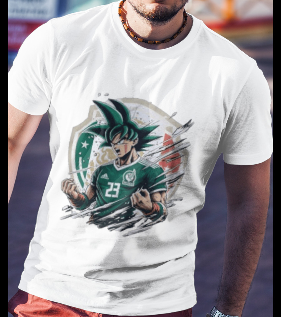 Mexico Football Vegeta Dragon Ball Anime Fusion T-Shirt