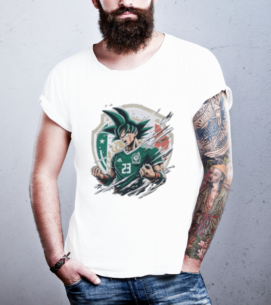 Mexico Football Vegeta Dragon Ball Anime Fusion T-Shirt
