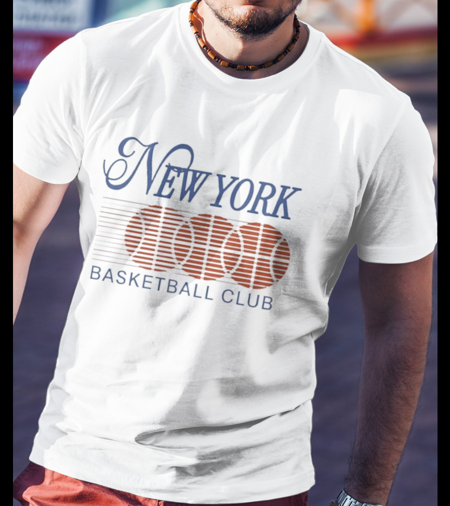 New York Basketball Club Vintage Retro Hoops T-Shirt