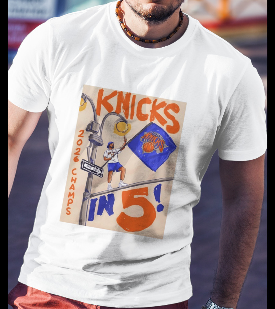 Jalen Brunson New York Knicks 2026 Champs Knicks In 5 Basketball Team T-Shirt
