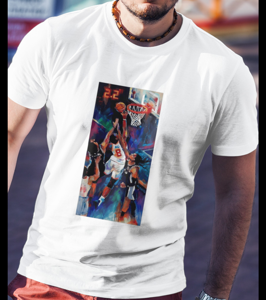 OG Anunoby Tip In 2.2 New York Knicks NBA Basketball Player Action T-Shirt