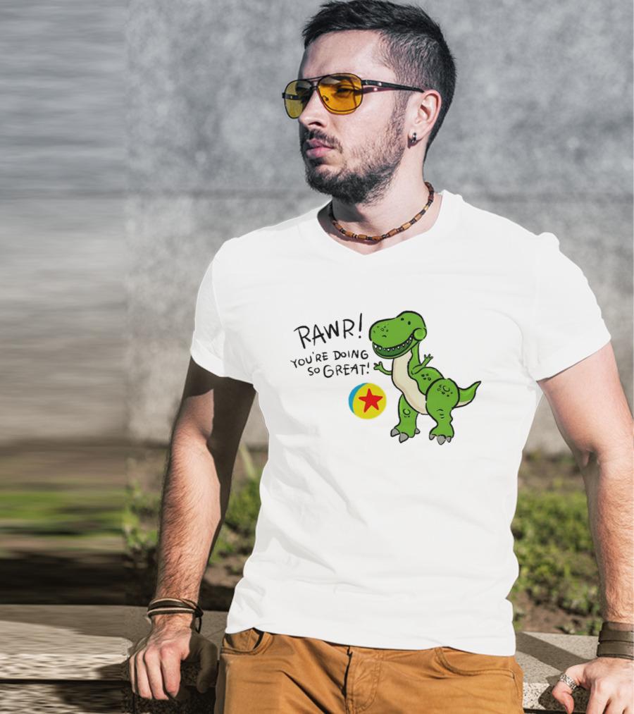 RAWR You're Doing So Great Rex Toy Story Pixar Ball T-Shirt