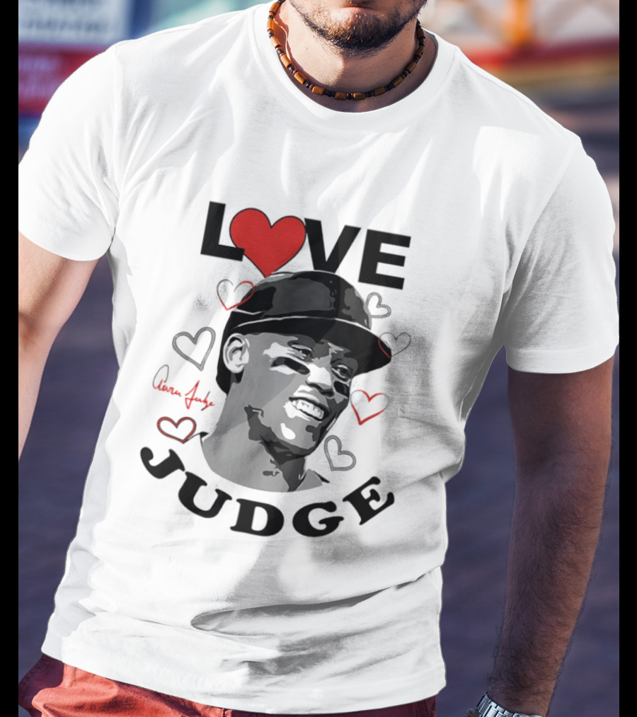 Love Aaron Judge New York Yankees Heart T-Shirt