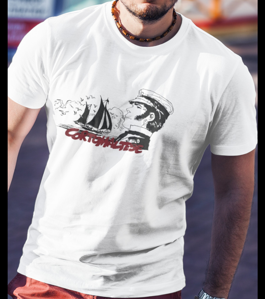 Corto Maltese Nautical Adventure Sailboat Captain T-Shirt