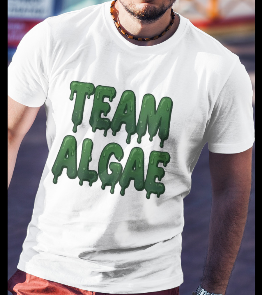 Team Algae Slimy Green Drip Humor T-Shirt