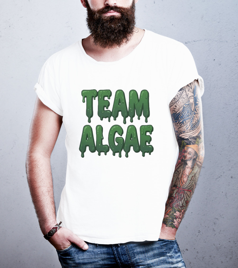 Team Algae Slimy Green Drip Humor T-Shirt