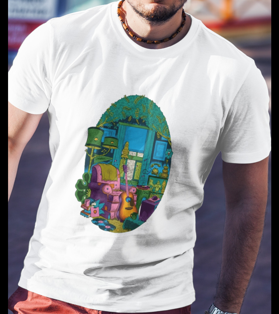 Trey Anastasio June 20 2026 Kleinhans Music Hall Buffalo NY Concert Acoustic Guitar Retro Living Room Aesthetic T-Shirt