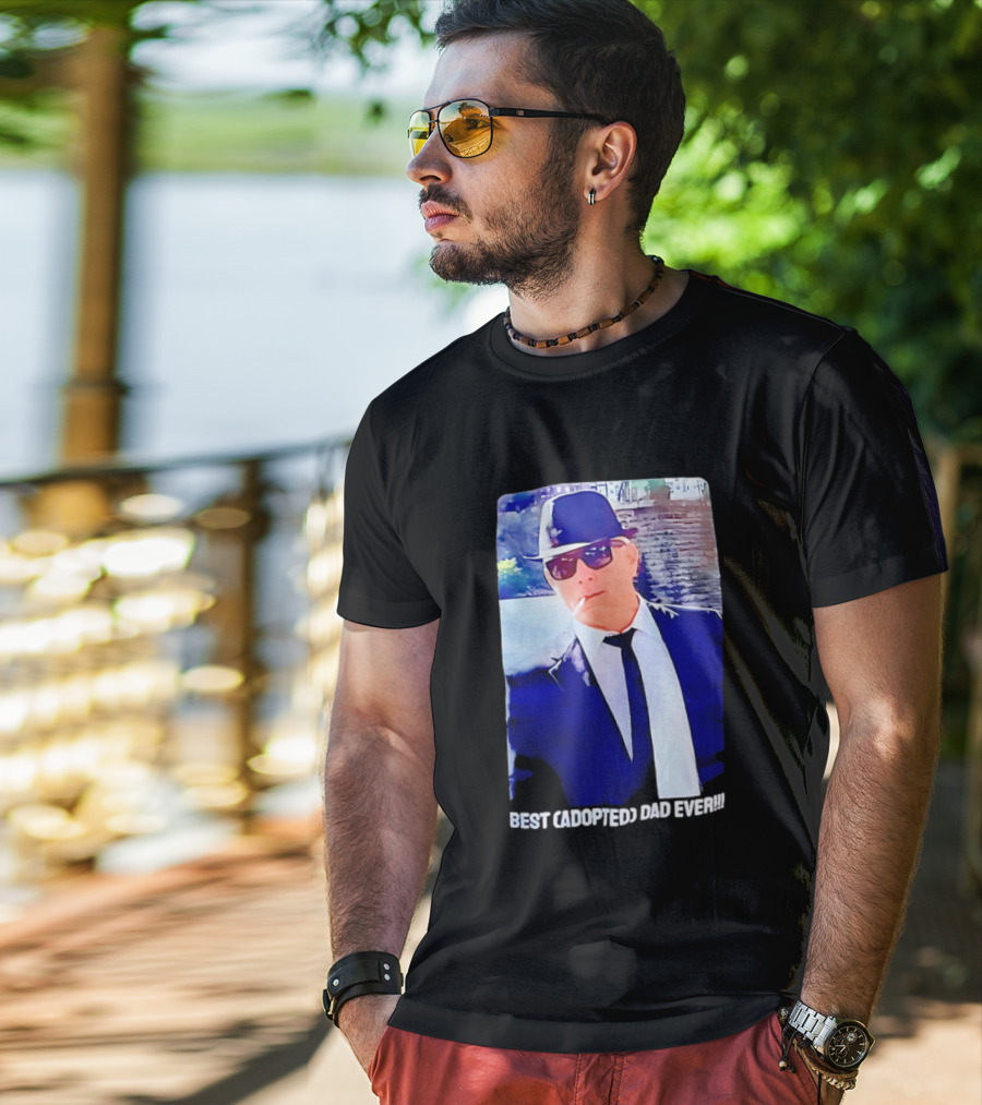 Blues Brothers Best Cadopted Dad Ever T-Shirt