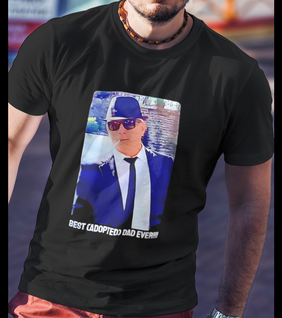 Blues Brothers Best Cadopted Dad Ever T-Shirt