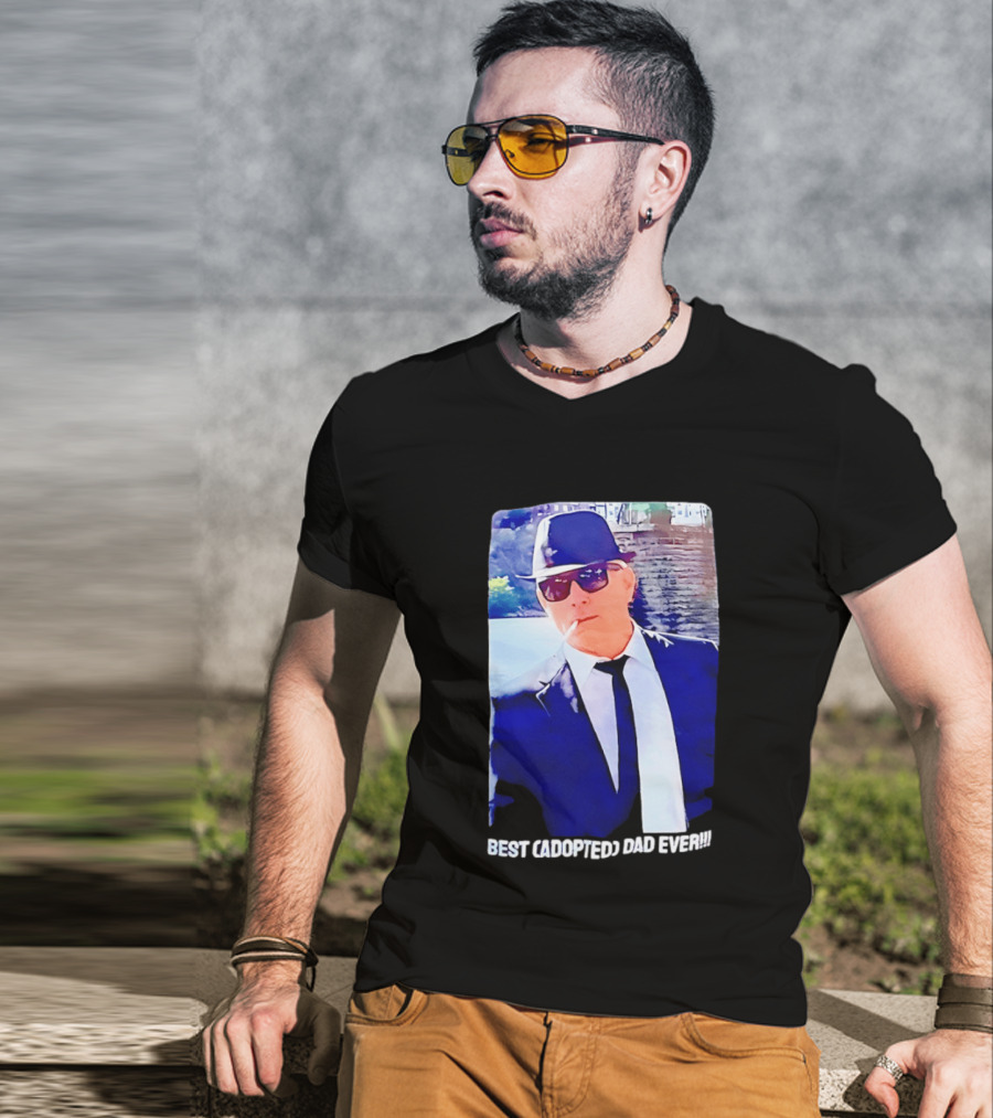 Blues Brothers Best Cadopted Dad Ever T-Shirt