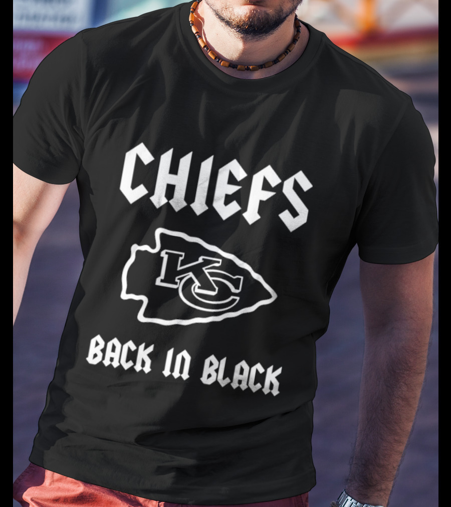 CHIEFS KC Back In Black Rugby T-Shirt