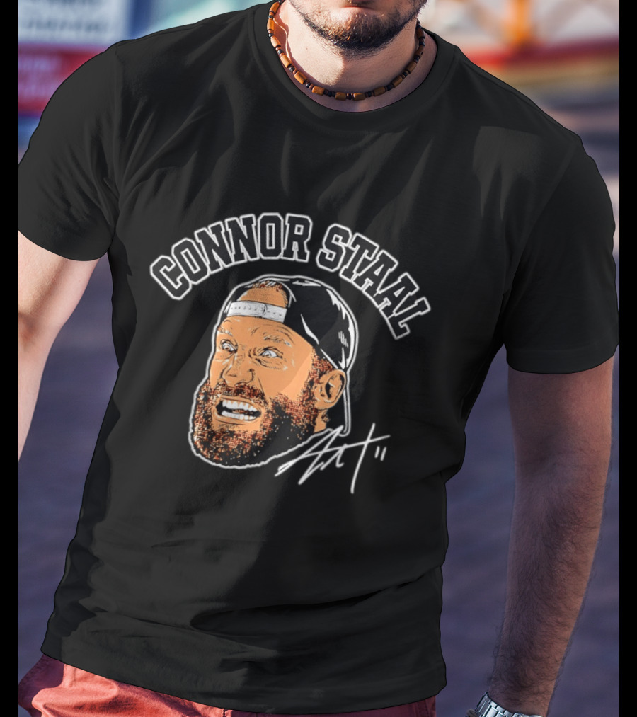 Connor Staal Big Face Cap Beard Signature T-Shirt