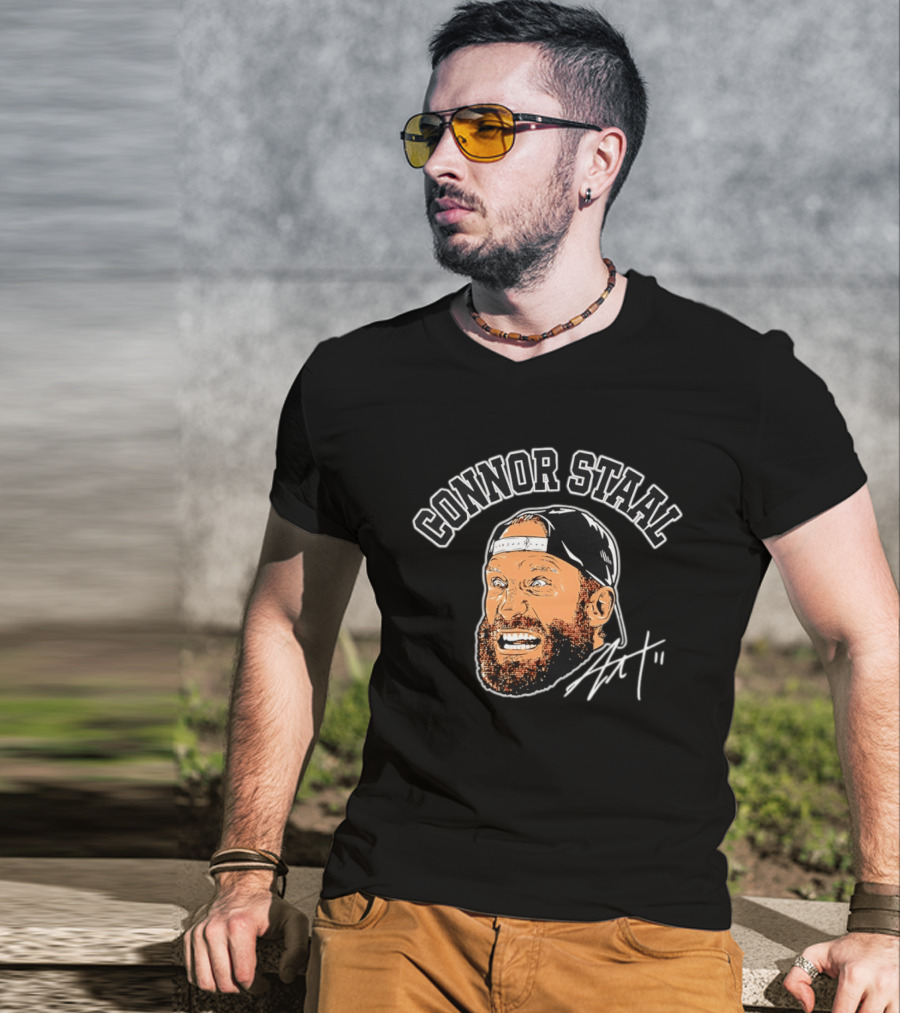 Connor Staal Big Face Cap Beard Signature T-Shirt