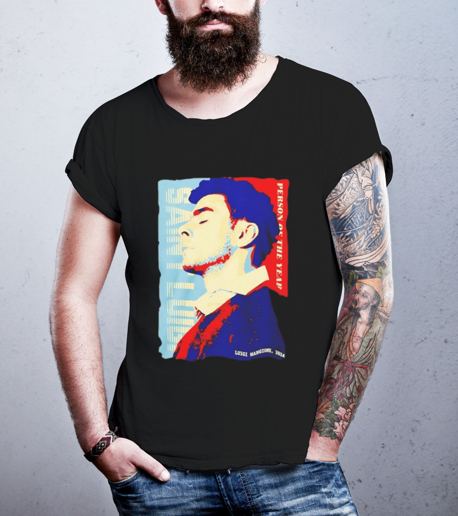 Saint Luigi Mangione 2024 Person Of The Year T-Shirt