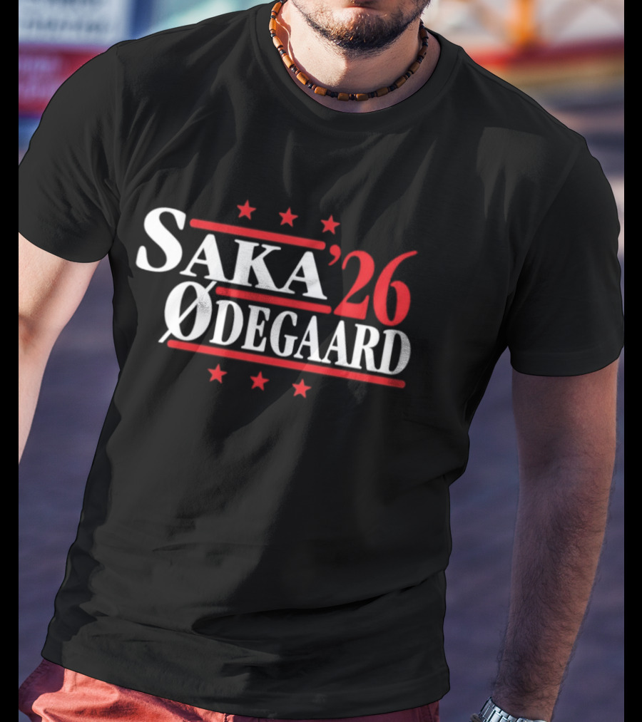 Saka '26 Ødegaard Arsenal Premier League Stars T-Shirt