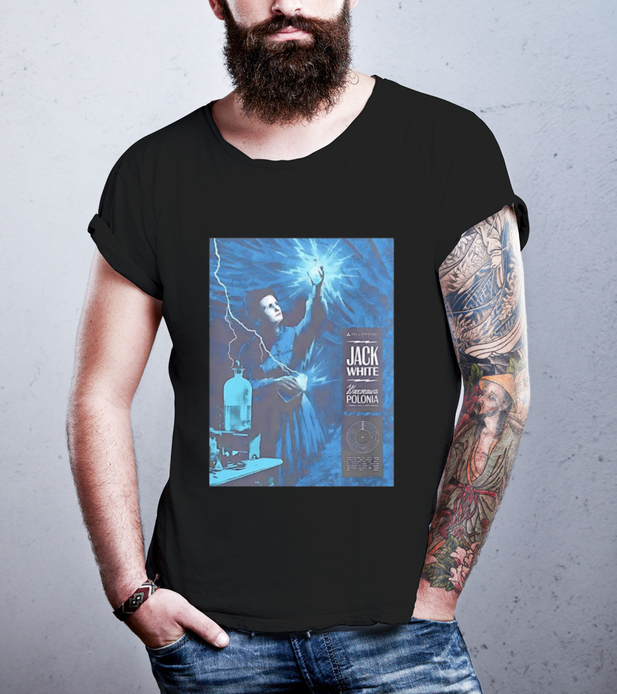 Jack White Marie Curie Warsaw Polonia 2026 Klub Stodola Event T-Shirt