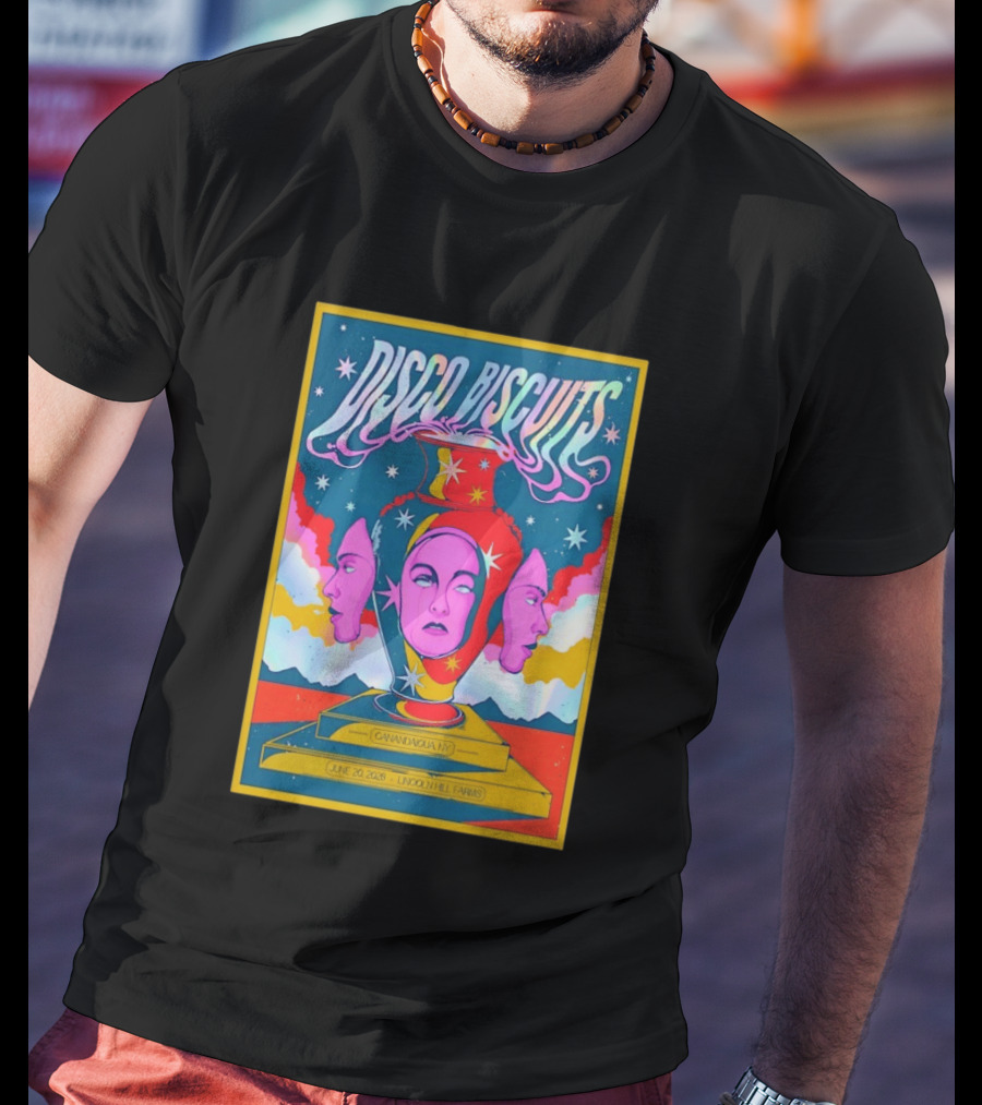 Disco Biscuits Canandaigua NY June 20 2026 Lincoln Hill Farms T-Shirt