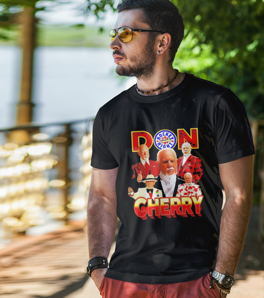 Don Cherry Iconic Suits Hockey Night In Canada Style Collection T-Shirt