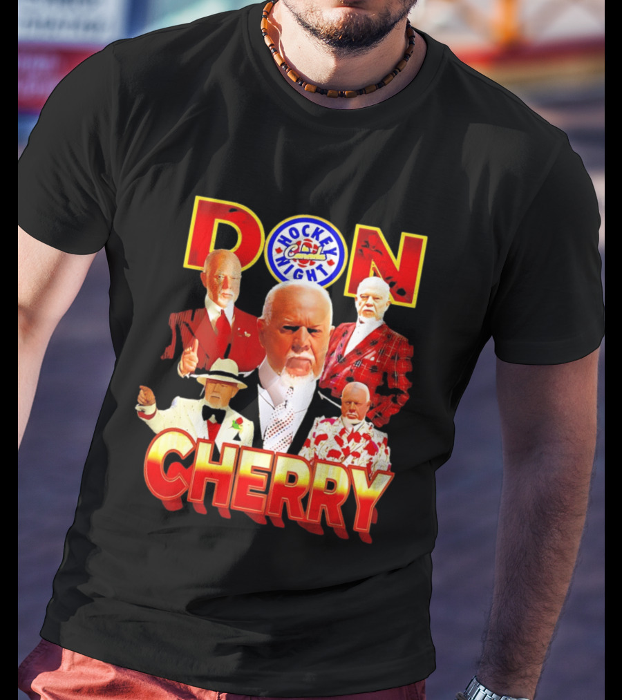 Don Cherry Iconic Suits Hockey Night In Canada Style Collection T-Shirt