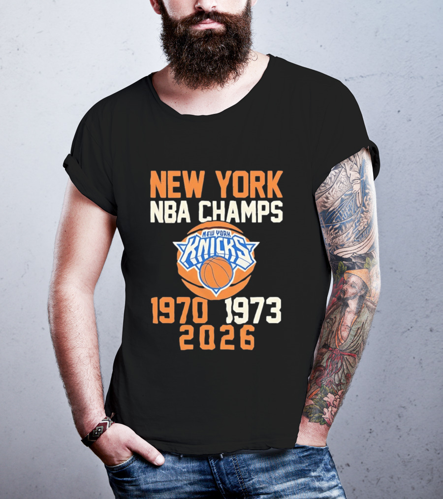 New York Knicks NBA Champs 1970 1973 2026 T-Shirt