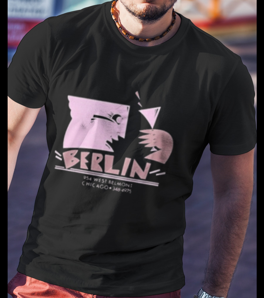 Night Gallery Berlin Club Art Pink Brush T-Shirt