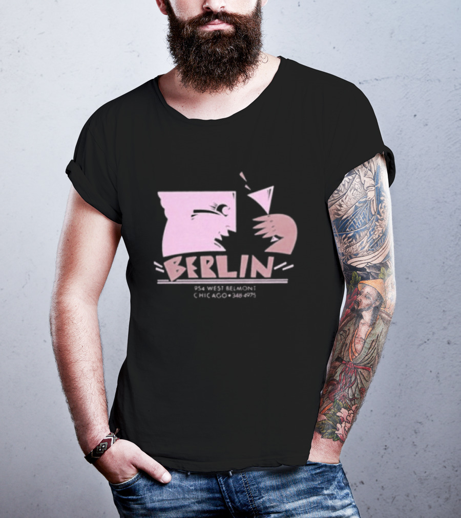 Night Gallery Berlin Club Art Pink Brush T-Shirt