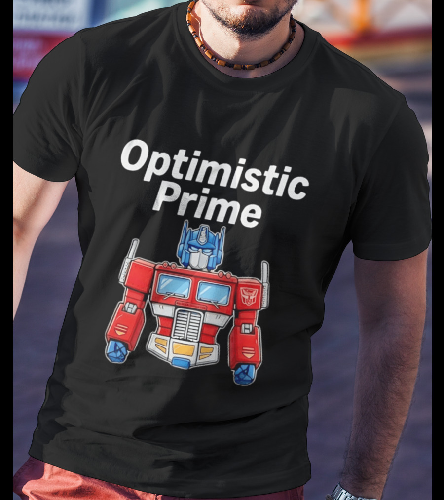 Optimistic Prime Transformers Iconic Robot T-Shirt