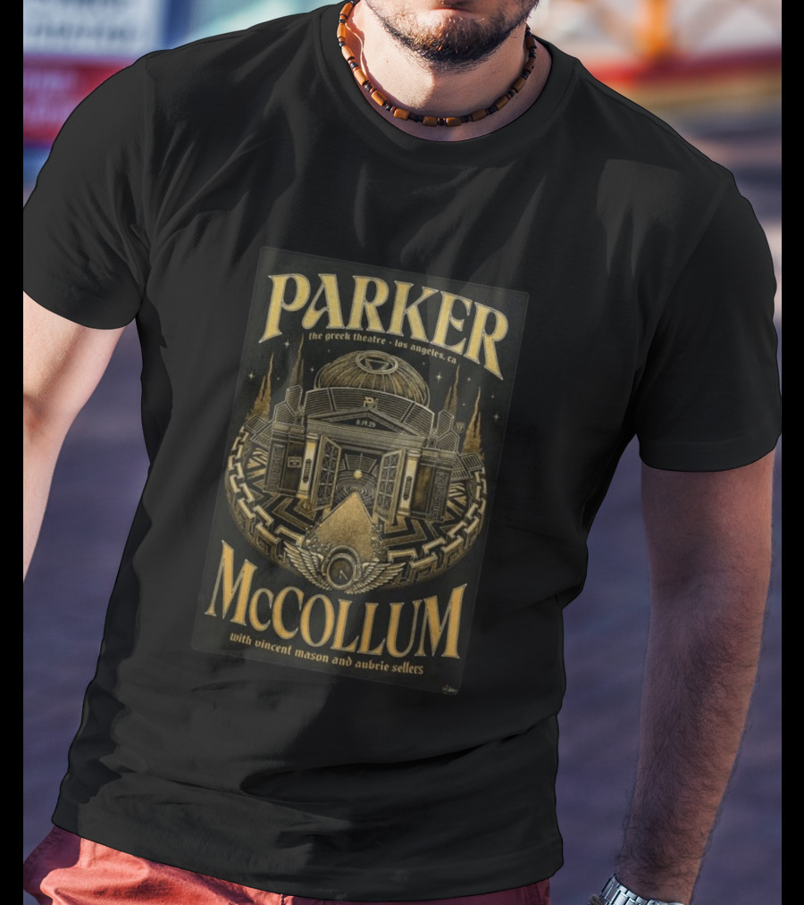 Parker McCollum Live The Greek Theatre Los Angeles CA 06 19 26 With Vincent Mason Aubrie Sellers T-Shirt