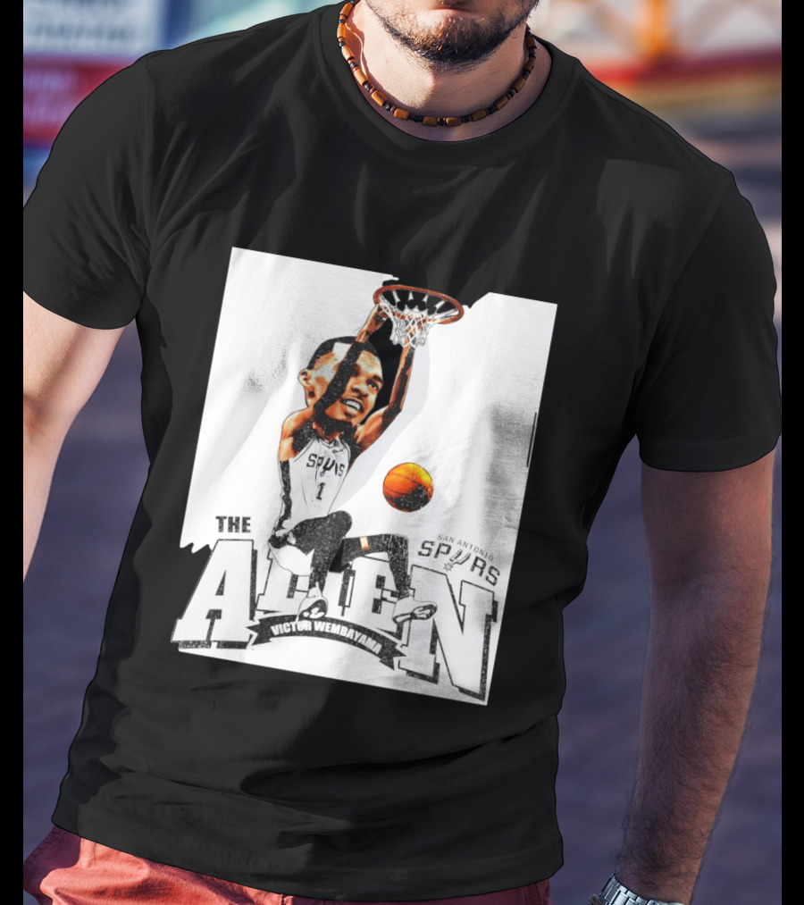 Victor Wembanyama The Alien San Antonio Spurs Basketball T-Shirt