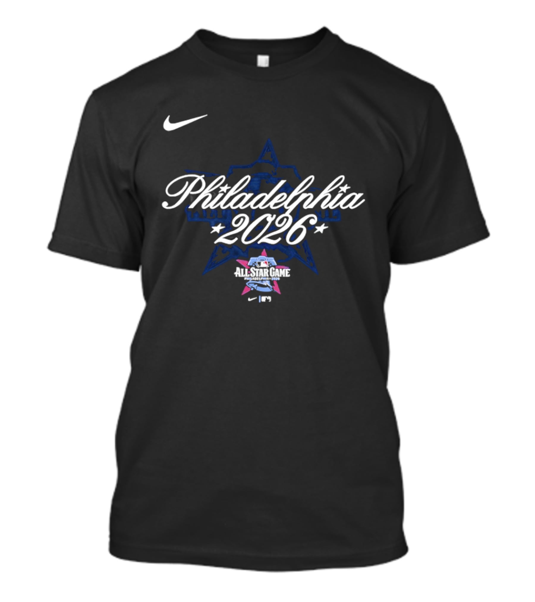 Nike Philadelphia 2026 MLB All Star Game Stars Liberty Bell T-Shirt