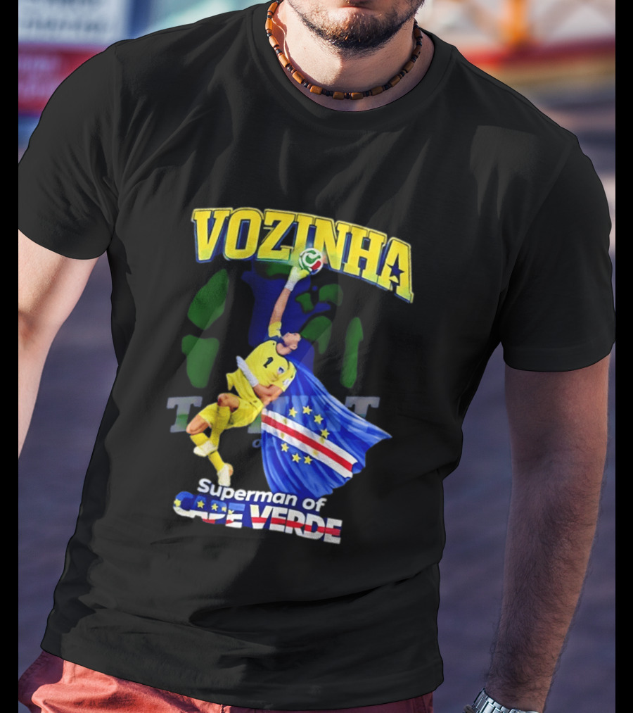 2026 Vozinha Superman Cape Verde Socer Hero T-Shirt