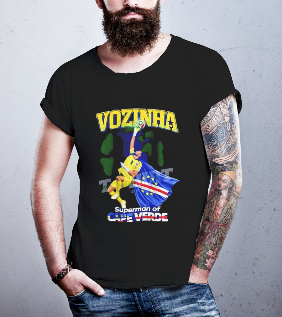 2026 Vozinha Superman Cape Verde Socer Hero T-Shirt