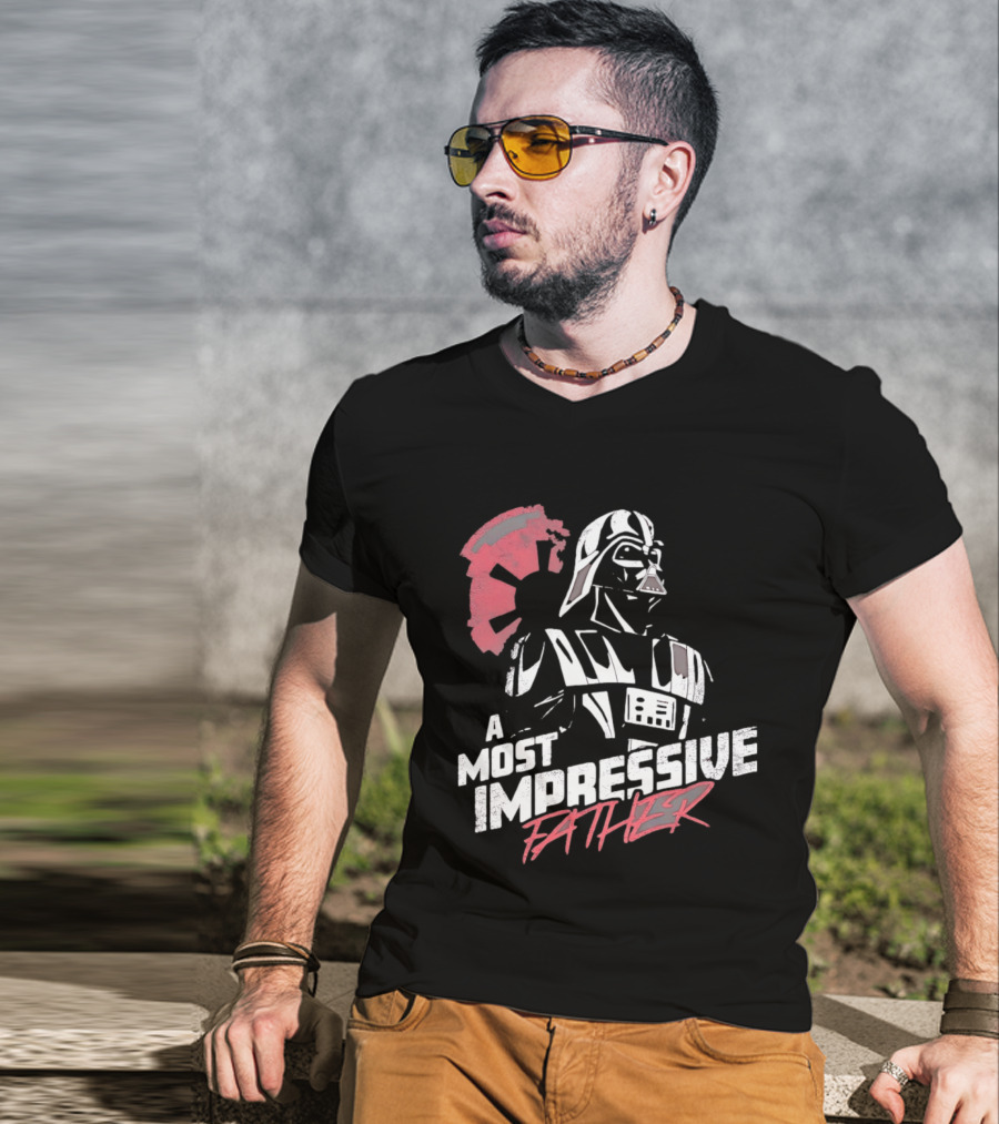 A Most Impressive Father Star Wars Darth Vader Iconic Pose T-Shirt